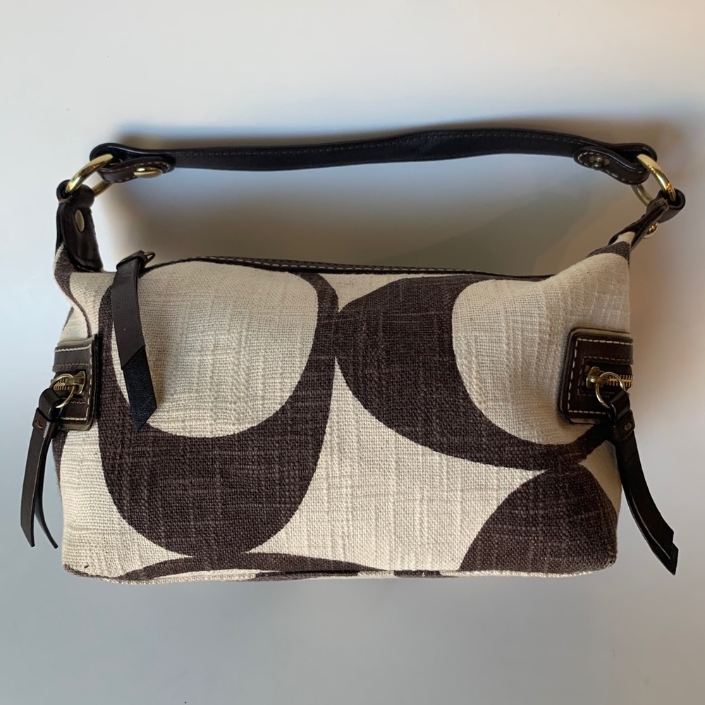 COACH Canvas Signature Small Hobo Bag